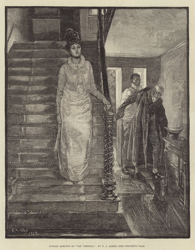 Sunday Morning in Old Virginia by Edwin Austin Abbey