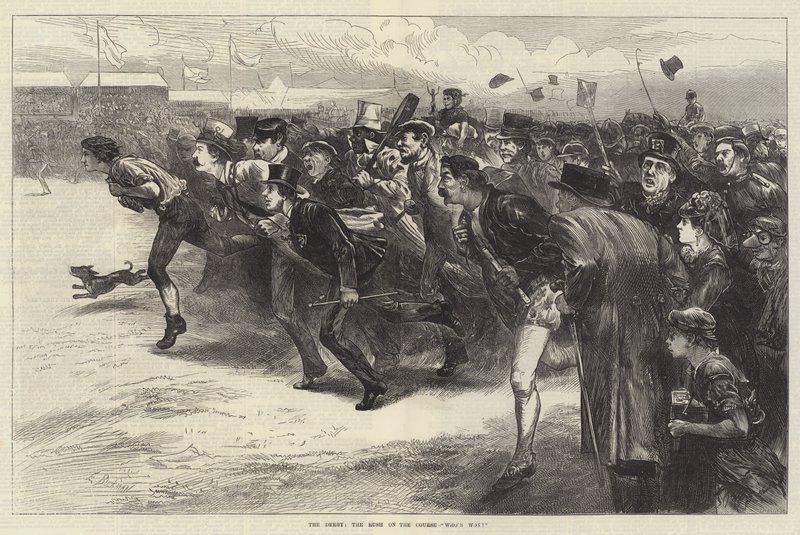The Derby, the Rush on the Course, Who