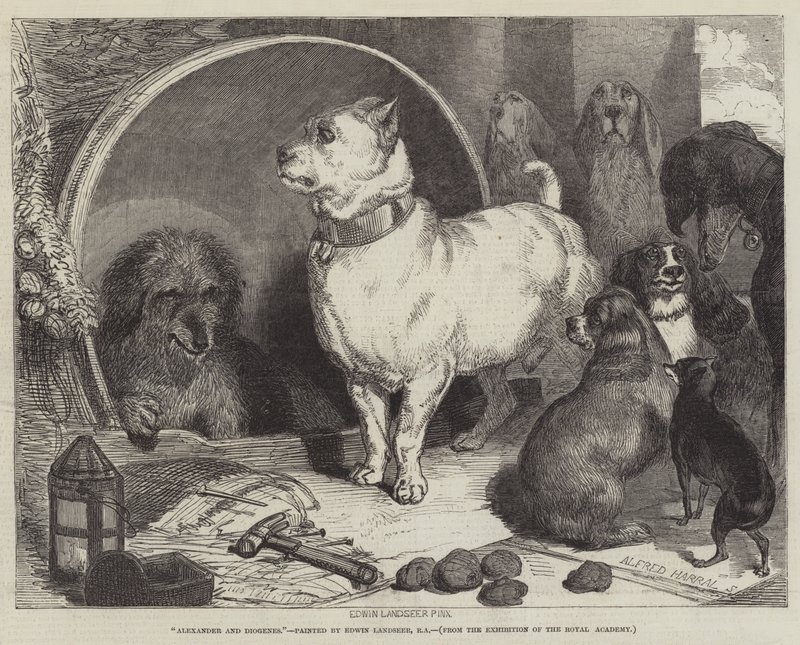 Alexander and Diogenes by Edwin Landseer