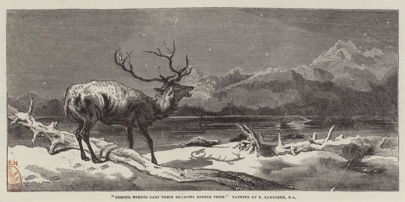 Coming Events Cast Their Shadows Before Them by Edwin Landseer
