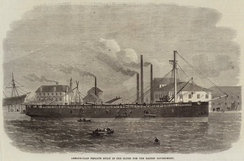 Armour-Clad Frigate Built in the Clyde for the Danish Government by Edwin Weedon