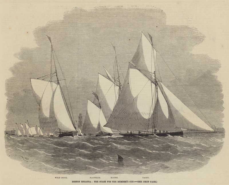 Boston Regatta, the Start for the Member