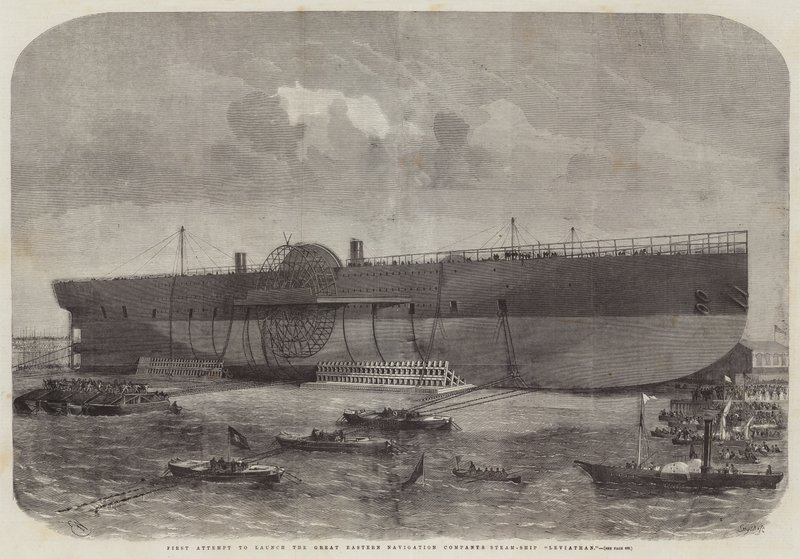 First Attempt to launch the Great Eastern Navigation Company