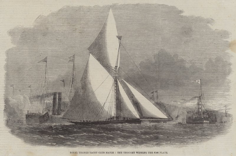 Royal Thames Yacht Club Match, the Thought Winning the £100 Plate by Edwin Weedon