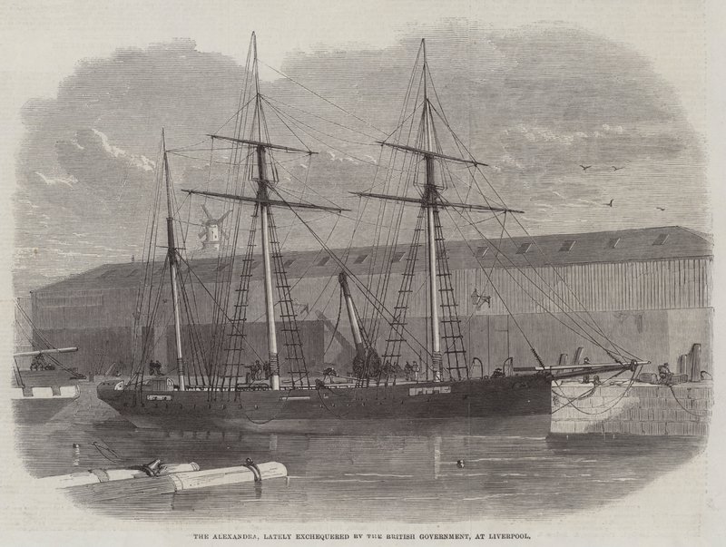 The Alexandra, lately exchequered by the British Government, at Liverpool by Edwin Weedon
