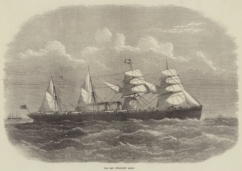The New Steam-Ship Egypt by Edwin Weedon