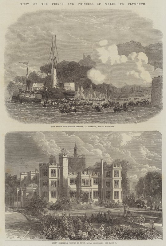 Visit of the Prince and Princess of Wales to Plymouth by Edwin Weedon