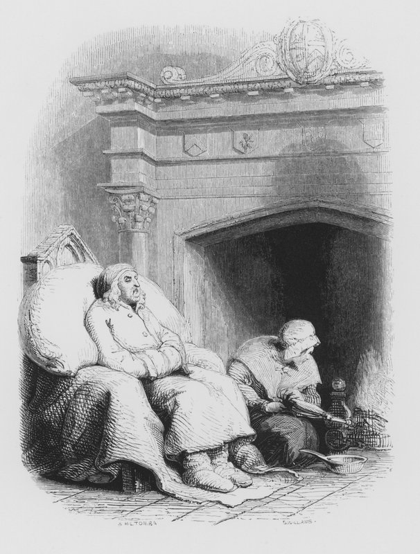 Shakespeare, The Lean And Slippered Pantaloon (engraving) by Edwin (after) Landseer