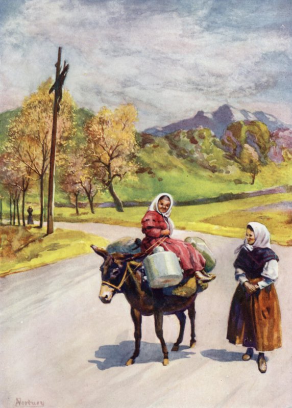 Corsica: Roadside cross by Edwin Arthur Norbury