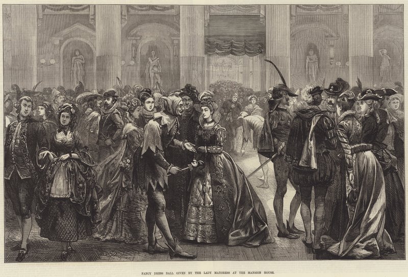 Fancy Dress Ball Given by the Lady Mayoress at the Mansion House by Edwin Buckman
