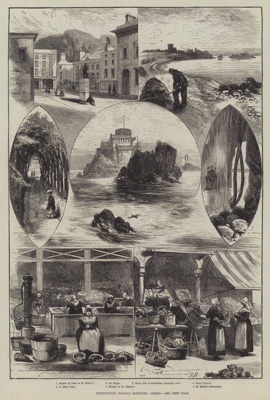 Whitsuntide Holiday Sketches, Jersey by Edwin Buckman