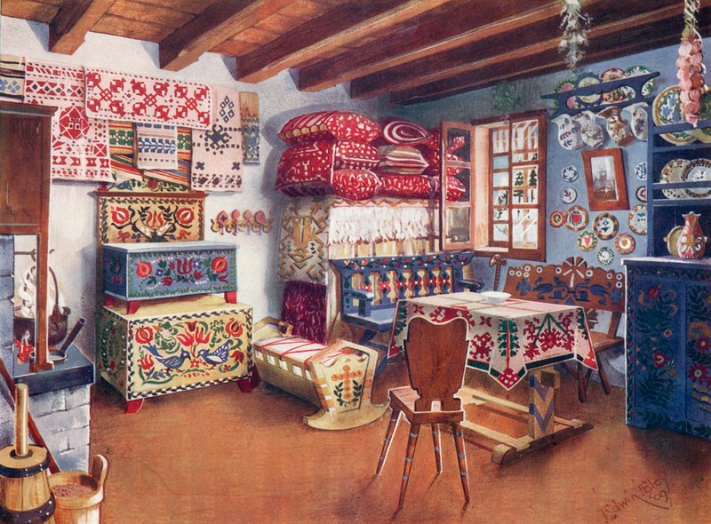 Austro-Hungarian Peasant Furniture by Edwin John Foley