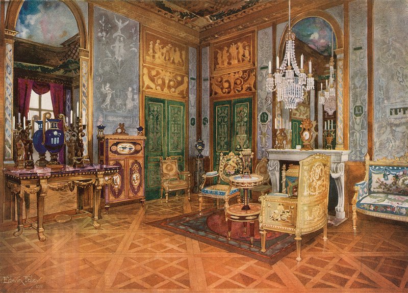 Salon de Musique of Queen Marie Antoinette, Palace of Fontainebleau, France by Edwin John Foley