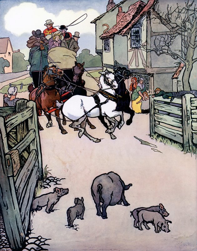 Trouble at the Turnpike by Edwin Noble
