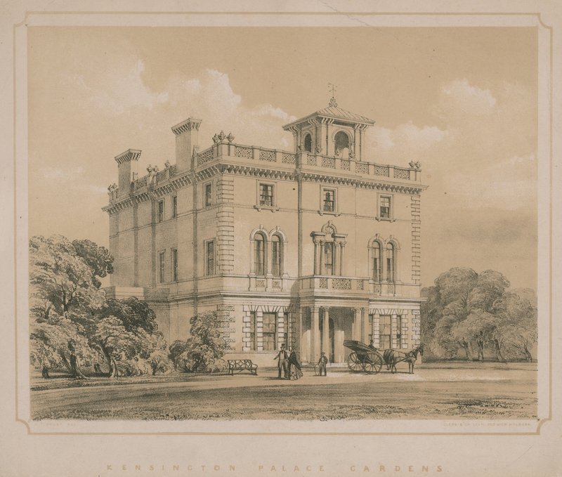 Kensington Palace Gardens by Edwin Thomas Dolby