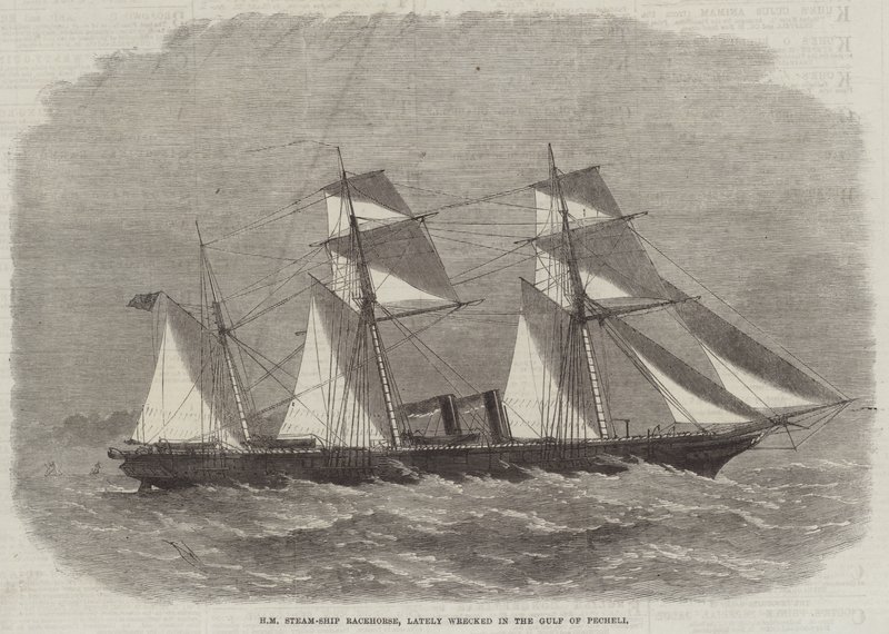 HM Steam-Ship Racehorse, lately wrecked in the Gulf of Pecheli by Edwin Weedon