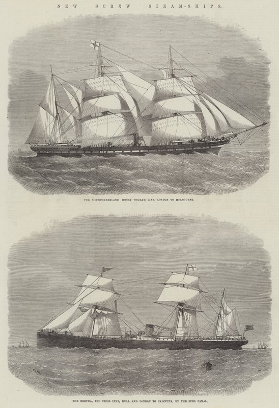 New Screw Steam-Ships by Edwin Weedon