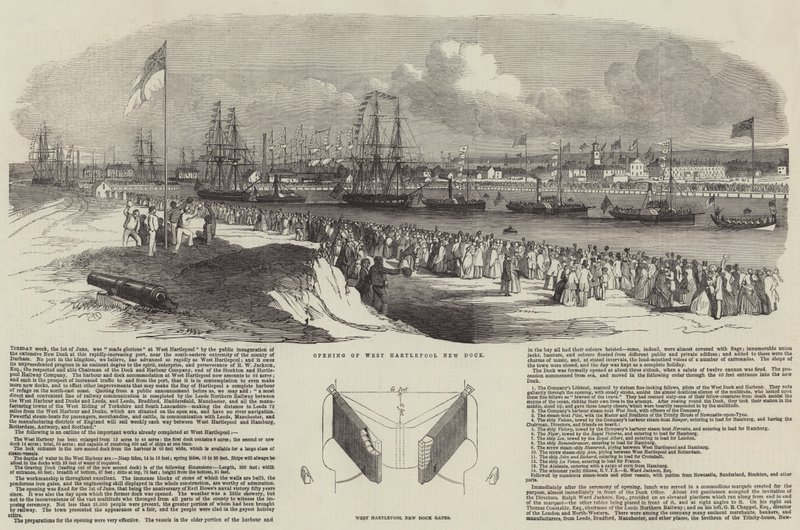 Opening of West Hartlepool New Dock by Edwin Weedon