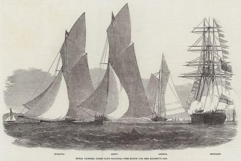 Royal Victoria Yacht Club Regatta, the Match for Her Majesty