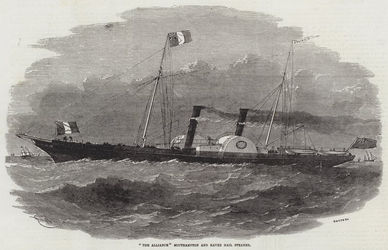 The Alliance Southampton and Havre Mail Steamer by Edwin Weedon