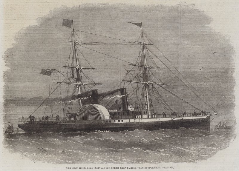 The New Hong-Kong and Canton Steam-Ship Nurgis by Edwin Weedon