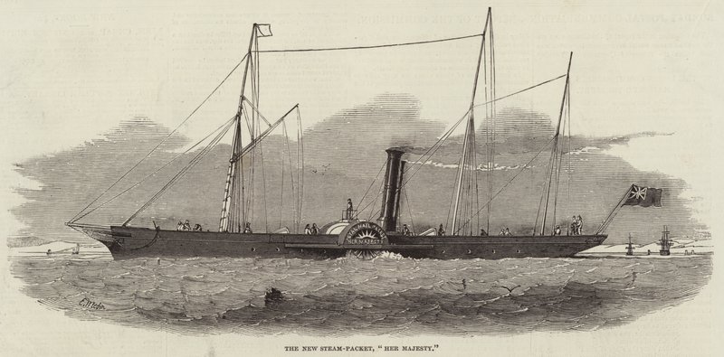 The New Steam-Packet, Her Majesty by Edwin Weedon