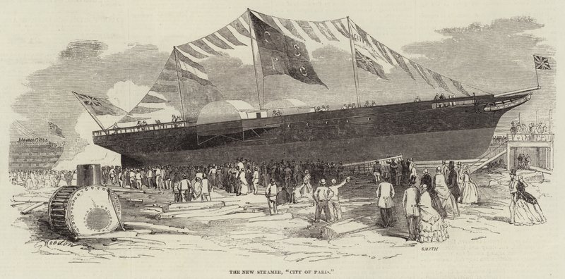 The New Steamer, City of Paris by Edwin Weedon