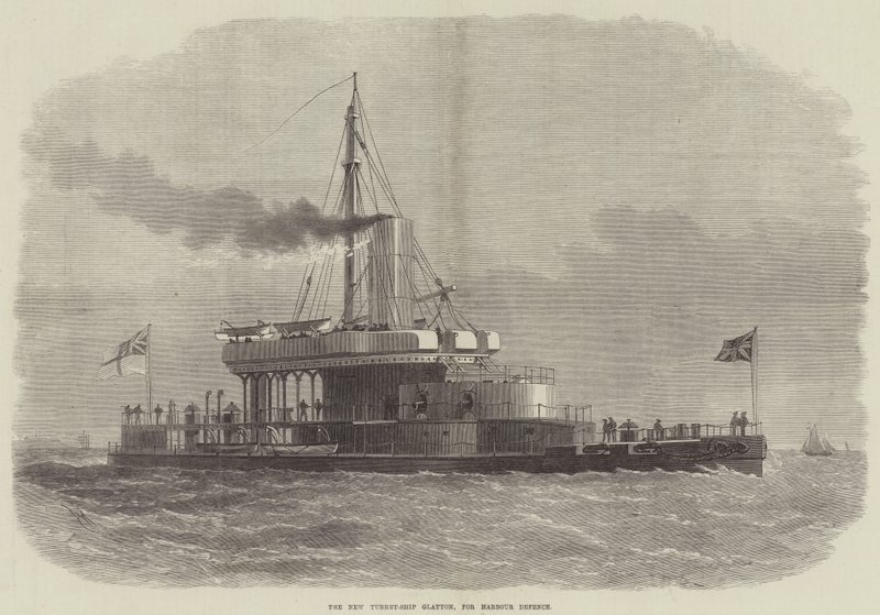 The New Turret-Ship Glatton, for Harbour Defence by Edwin Weedon