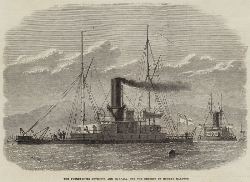The Turret-Ships Abyssinia and Magdala, for the Defence of Bombay Harbour by Edwin Weedon