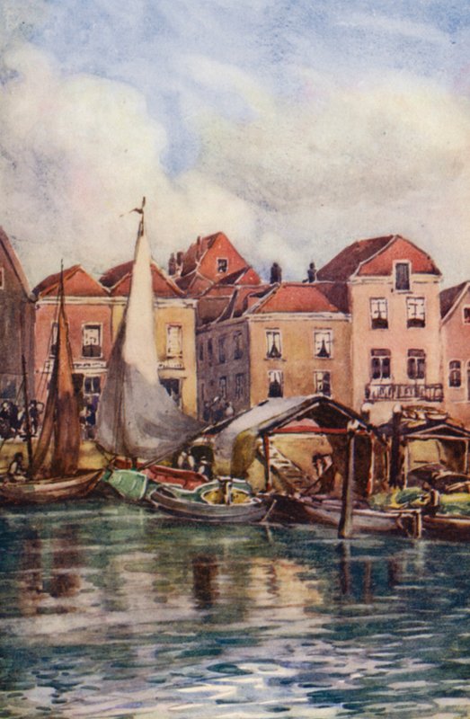 The Rhine: Dordrecht, The Fishmarket by Effie Jardine