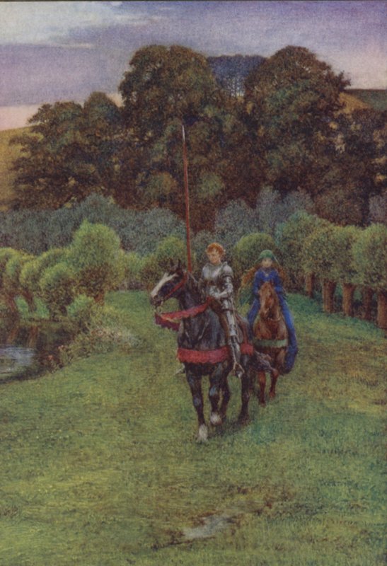 Illustration for Idylls Of The King by Alfred Lord Tennyson by Eleanor Fortescue Brickdale