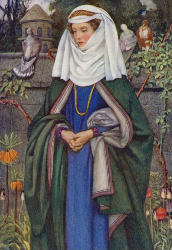 Illustration for Idylls Of The King by Alfred Lord Tennyson by Eleanor Fortescue Brickdale