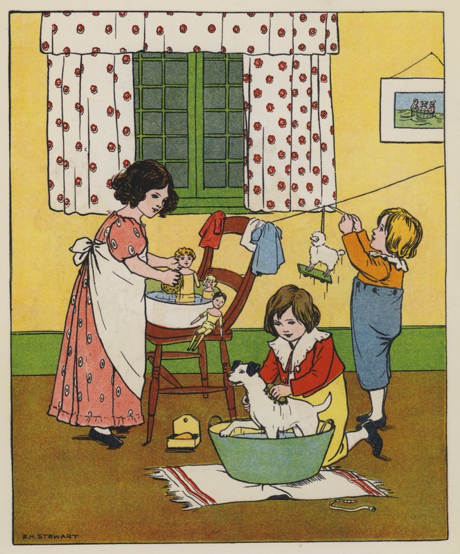 Saturday, Washing Time by Elise H. Stewart