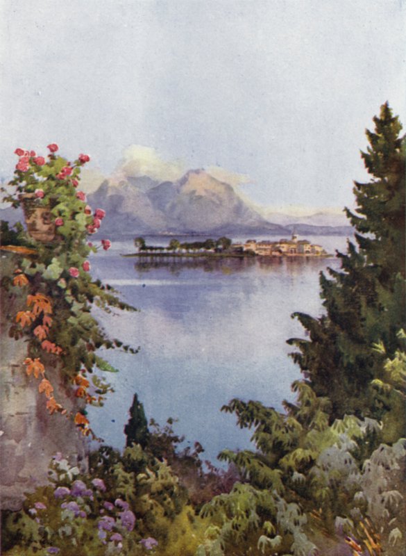A Garden at Baveno, Lago Maggiore by Ella Du Cane