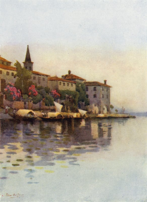 A Grey Morning, Lake Maggiore by Ella Du Cane