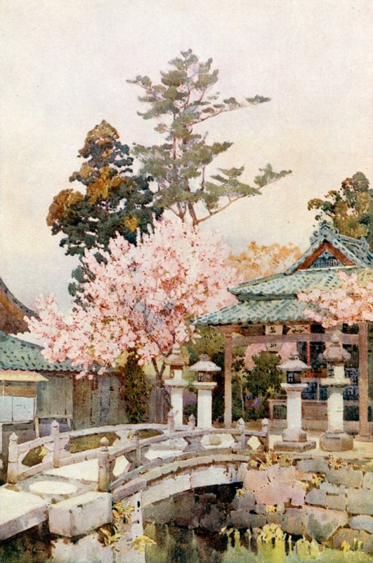 A Shrine at Kyomidzu by Ella Du Cane