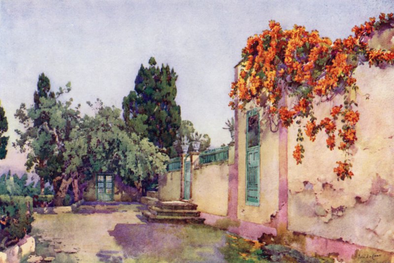 Entrance to a Spanish Villa by Ella Du Cane