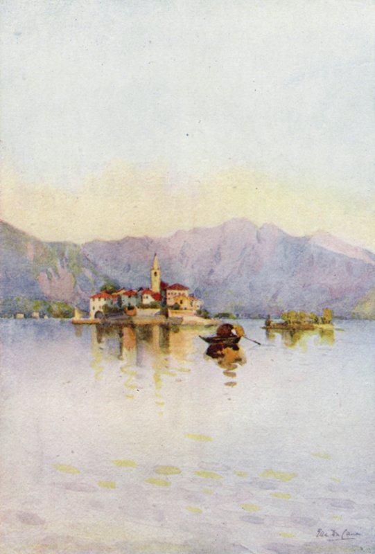 Isola Pescatori and the Sasso di Ferro, Lago Maggiore by Ella Du Cane