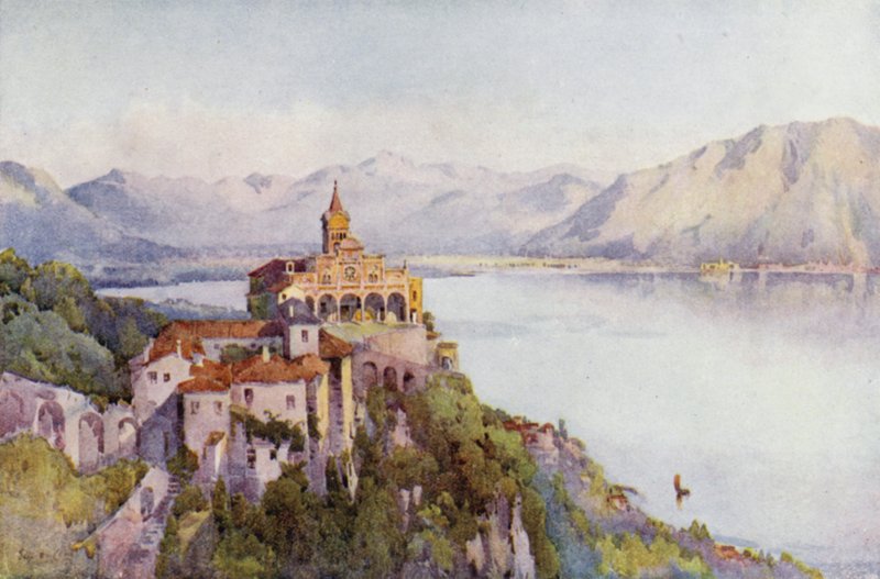 La Madonna del Sasso, Locarno, Lago Maggiore by Ella Du Cane