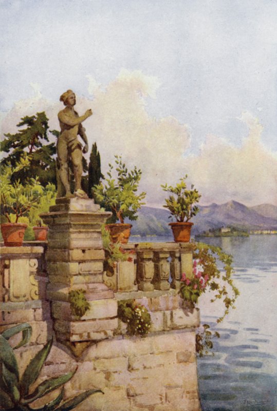 Terrace, Isola Bella, Lake Maggiore by Ella Du Cane