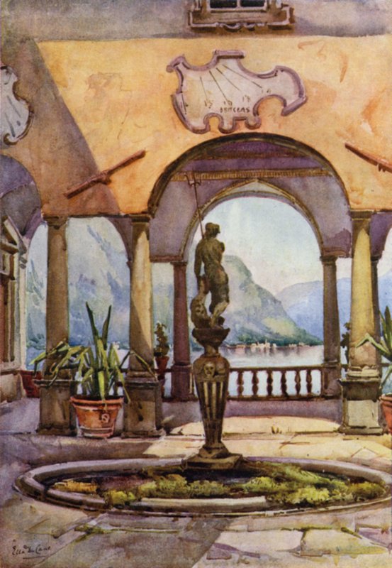 The Loggia, Villa Pliniana, Lago di Como by Ella Du Cane