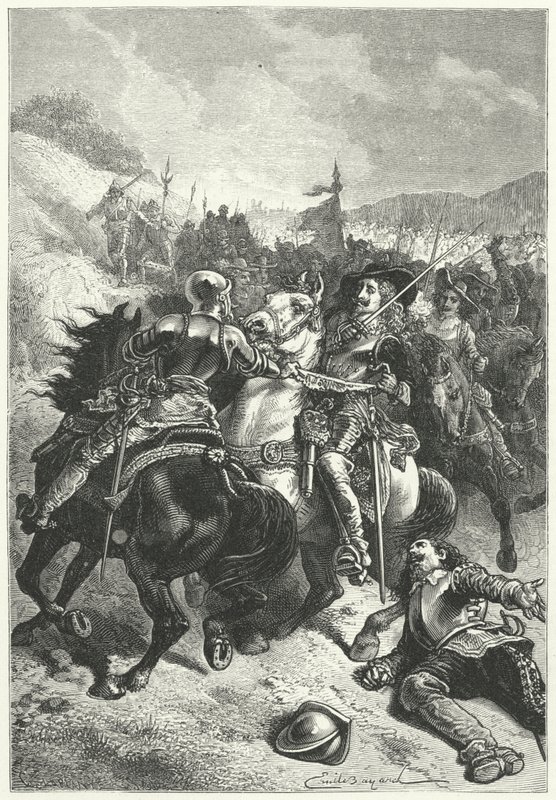 King Charles I at the Battle of Naseby by Emile Antoine (after) Bayard