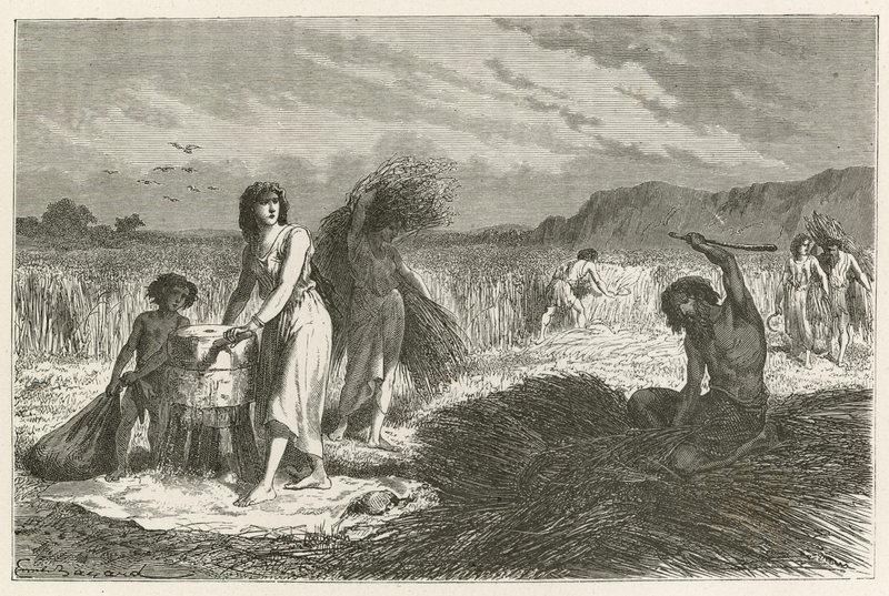 Agriculture in the Iron Age by Emile Antoine Bayard