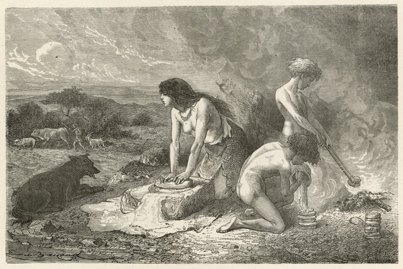 The Art of Making Bread in the Stone Age by Emile Antoine Bayard