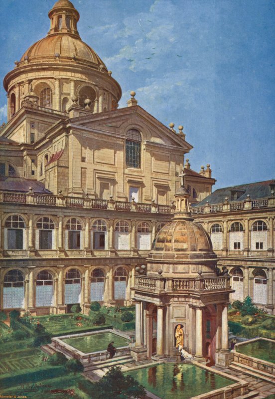 El Elscorial: Patio de Los Evangelistas by Emilio Poy Dalmau
