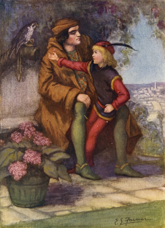 He took the boy upon his knee, and told him stories of the dear, brave Falcon by Emily Farmer