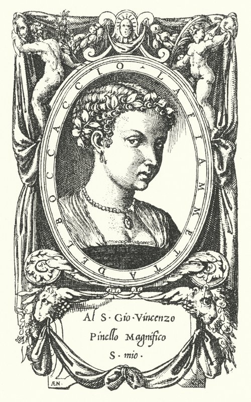 The Lady Fiammetta, subject of Giovanni Boccaccio