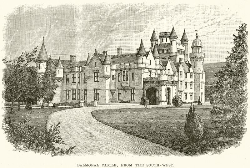 Balmoral Castle, from the South-West by English School