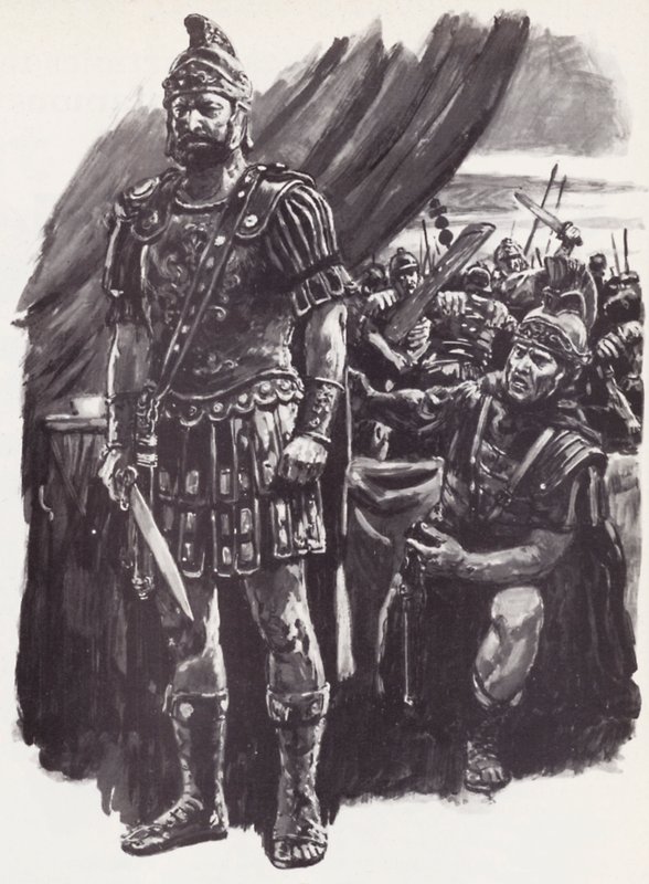 Brutus, Defeated at the Battle of Philippi, Takes His Own Life by English School