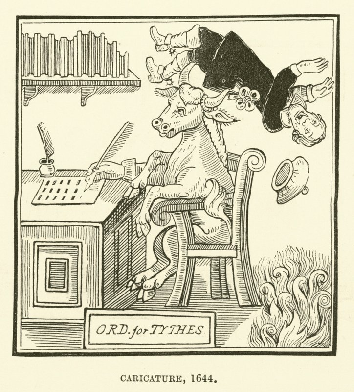 Caricature, 1644 by English School